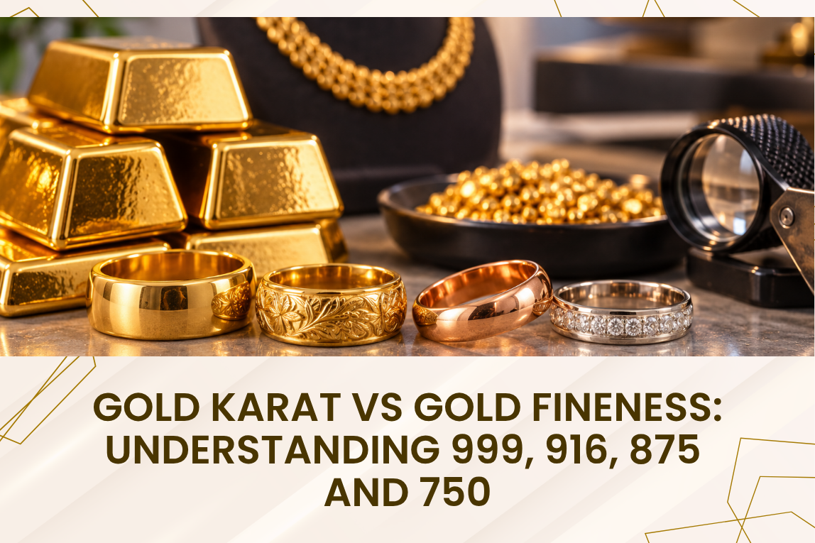 Gold Karat vs Gold Fineness: Understanding 999, 916, 875 and 750