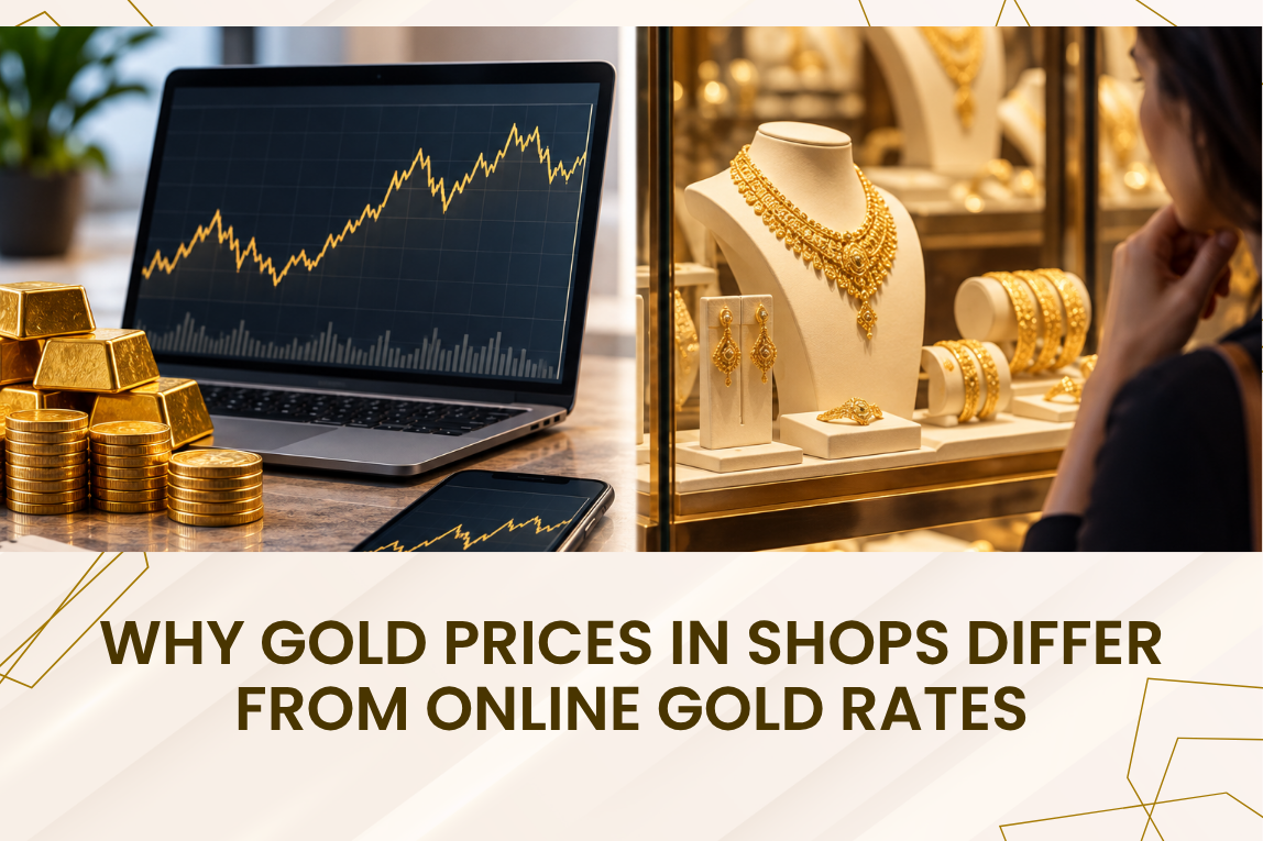 Why Gold Prices in Shops Differ From Online Gold Rates
