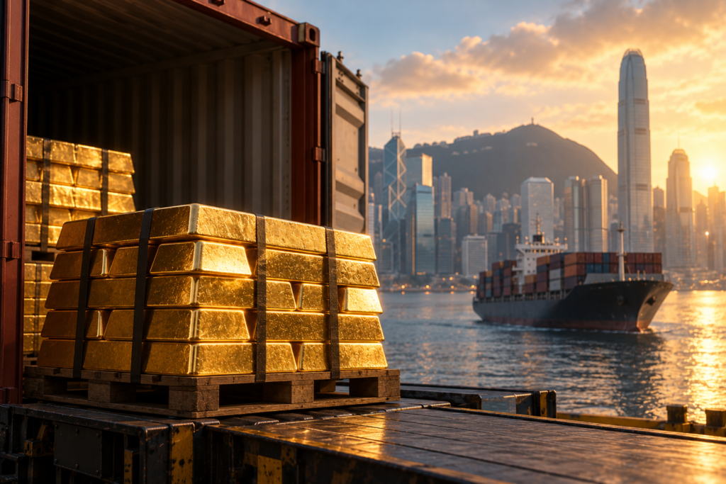 Nearly 100 Tonnes of Russian Gold Flow Into Hong Kong as Global Bullion Trade Shifts East